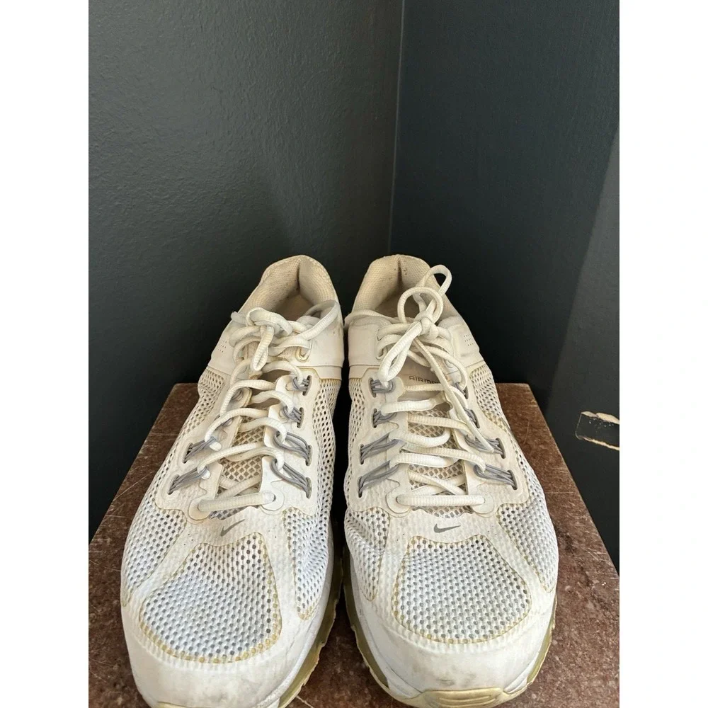 Nike Air Max Plus 2013 White Reflective Mesh Athletic Sneakers Men's Size 10‎